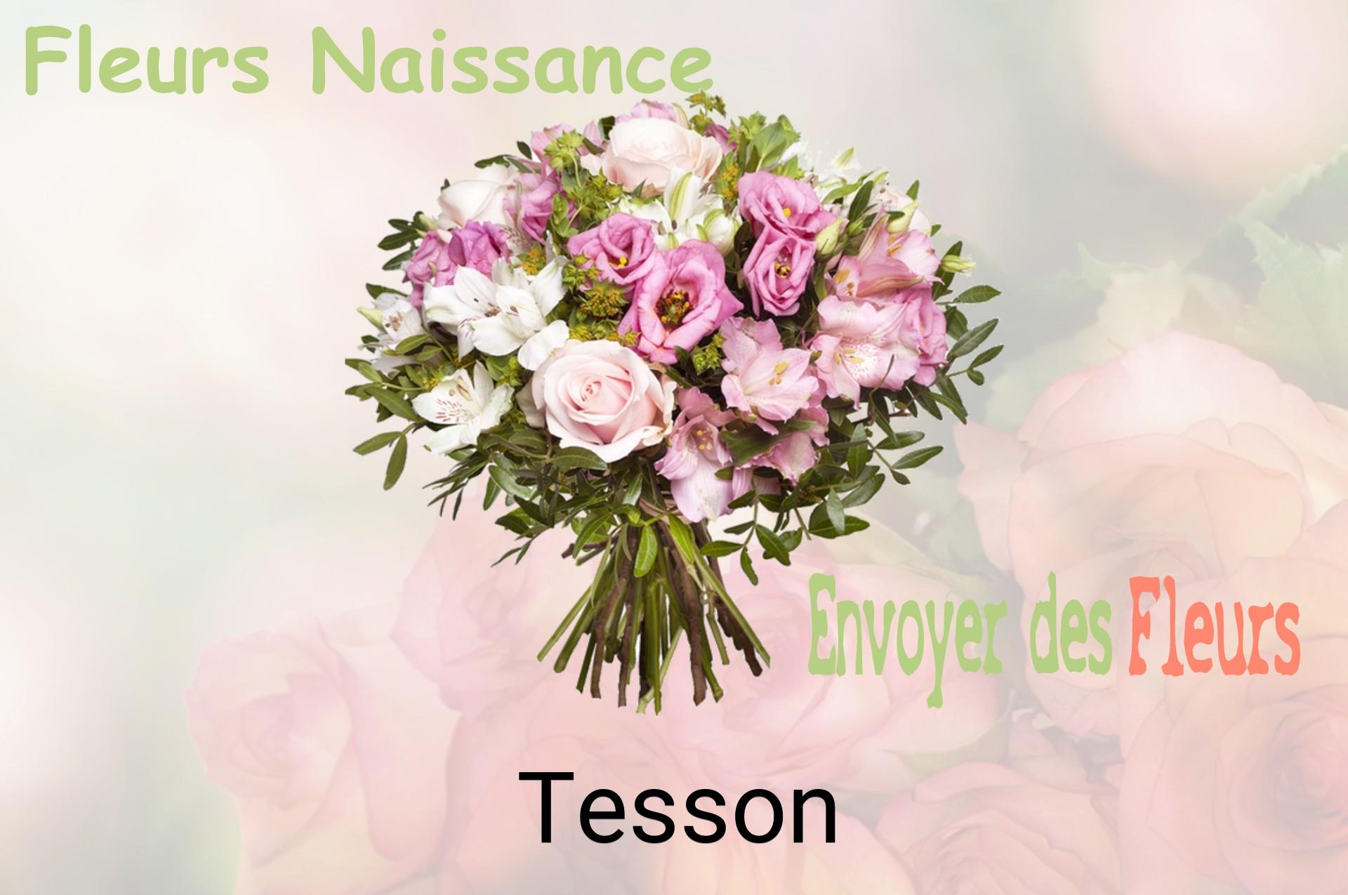 Bouquet de fleurs de naissance livré à Tesson